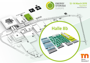 plano feria dusseldorf ese 2019 almacen energía