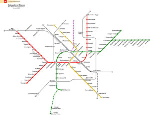 plano linea metro m1 milan feria